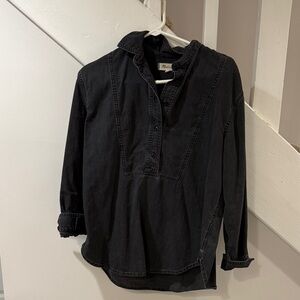 Madewell Charcoal Tuxedo Button-Up Shirt